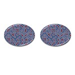 Abstract Checkered Pattern Cufflinks (Oval)