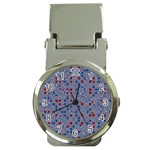 Abstract Checkered Pattern Money Clip Watches