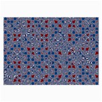 Abstract Checkered Pattern Large Glasses Cloth (2 Sides)