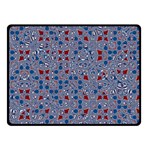 Abstract Checkered Pattern Double Sided Fleece Blanket (Small) 