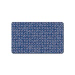 Artsy Blue Checkered Magnet (Name Card)