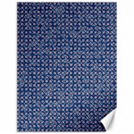 Artsy Blue Checkered Canvas 18  x 24 