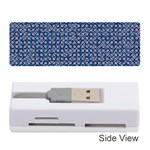 Artsy Blue Checkered Memory Card Reader (Stick)