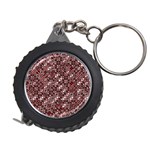 Abstract Red Black Checkered Measuring Tape