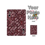 Abstract Red Black Checkered Playing Cards 54 Designs (Mini)