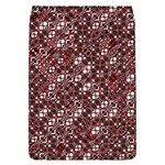 Abstract Red Black Checkered Removable Flap Cover (L)