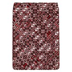 Abstract Red Black Checkered Removable Flap Cover (S)