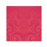 Blush Pink Octopus Swirls Small Satin Scarf (Square)