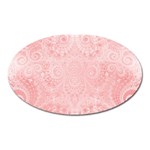 Pretty Pink Spirals Oval Magnet