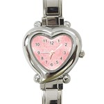 Pretty Pink Spirals Heart Italian Charm Watch