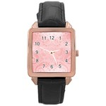 Pretty Pink Spirals Rose Gold Leather Watch 