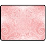 Pretty Pink Spirals Double Sided Fleece Blanket (Medium) 