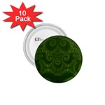 Forest Green Spirals 1.75  Buttons (10 pack)