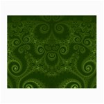 Forest Green Spirals Small Glasses Cloth