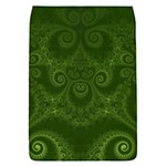 Forest Green Spirals Removable Flap Cover (S)