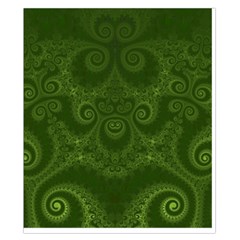Forest Green Spirals Duvet Cover Double Side (California King Size) from ArtsNow.com Front