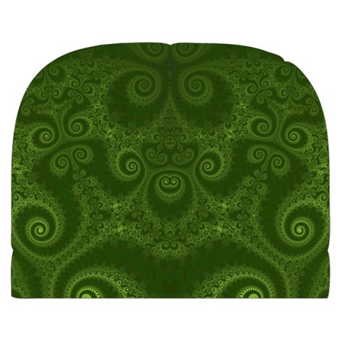 Forest Green Spirals Makeup Case (Small) from ArtsNow.com Front