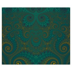 Teal Green Spirals Medium Tote Bag from ArtsNow.com Front