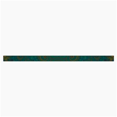 Teal Green Spirals Roll Up Canvas Pencil Holder (S) from ArtsNow.com Strap