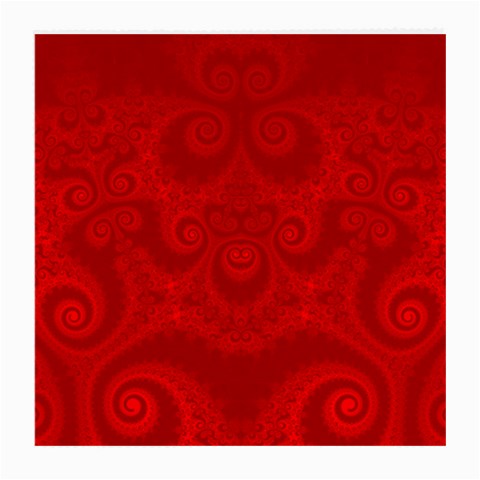 Red Spirals Medium Glasses Cloth from ArtsNow.com Front
