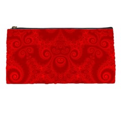 Red Spirals Pencil Case from ArtsNow.com Front