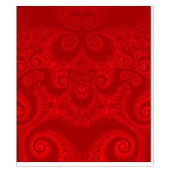 Red Spirals Duvet Cover Double Side (California King Size) from ArtsNow.com Back