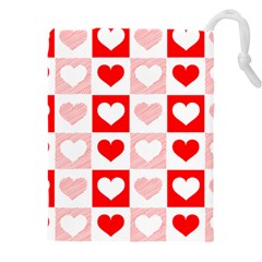 Hearts  Drawstring Pouch (5XL) from ArtsNow.com Front