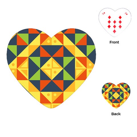 Africa  Playing Cards Single Design (Heart) from ArtsNow.com Front