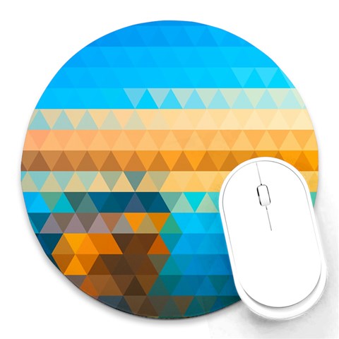Mosaic  Round Mousepads from ArtsNow.com Front