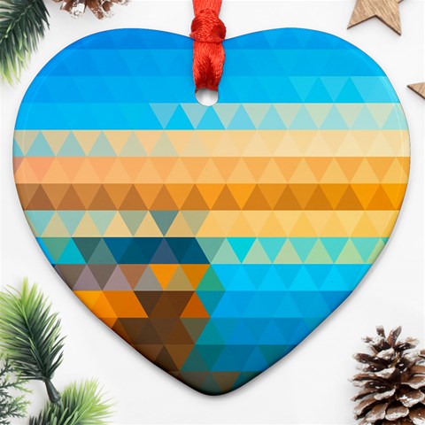 Mosaic  Ornament (Heart) from ArtsNow.com Front