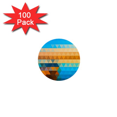 Mosaic  1  Mini Buttons (100 pack)  from ArtsNow.com Front
