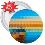 Mosaic  3  Buttons (100 pack) 