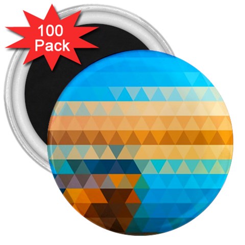 Mosaic  3  Magnets (100 pack) from ArtsNow.com Front