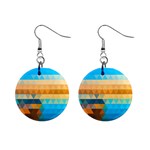 Mosaic  Mini Button Earrings