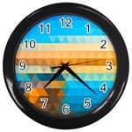 Mosaic  Wall Clock (Black)