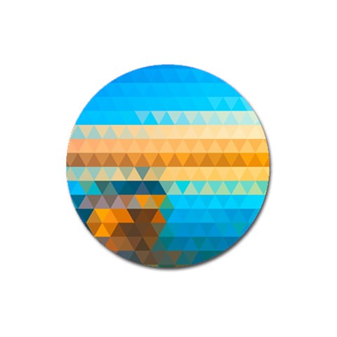 Mosaic  Magnet 3  (Round) from ArtsNow.com Front