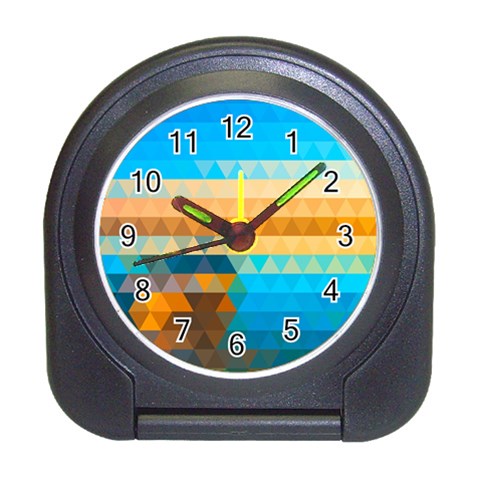 Mosaic  Travel Alarm Clock from ArtsNow.com Front
