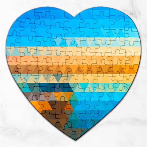 Mosaic  Jigsaw Puzzle (Heart) from ArtsNow.com Front