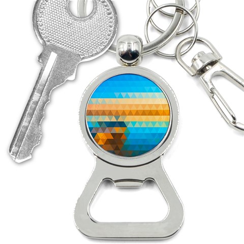 Mosaic  Bottle Opener Key Chain from ArtsNow.com Front