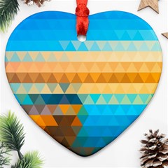 Mosaic  Heart Ornament (Two Sides) from ArtsNow.com Back