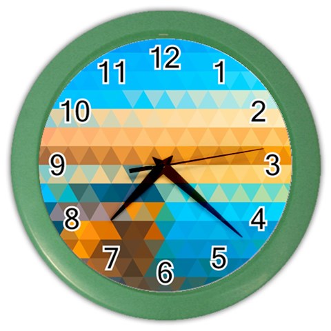 Mosaic  Color Wall Clock from ArtsNow.com Front