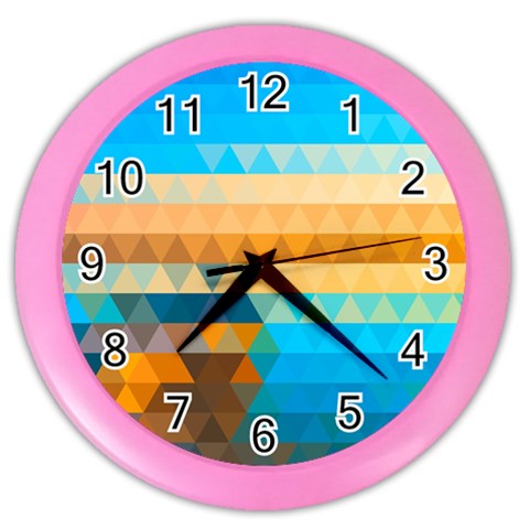 Mosaic  Color Wall Clock from ArtsNow.com Front