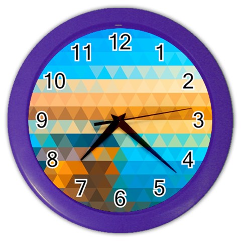 Mosaic  Color Wall Clock from ArtsNow.com Front