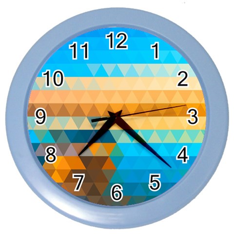 Mosaic  Color Wall Clock from ArtsNow.com Front