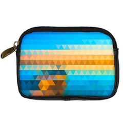Mosaic  Digital Camera Leather Case from ArtsNow.com Front