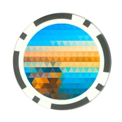 Mosaic  Poker Chip Card Guard (10 pack) from ArtsNow.com Back