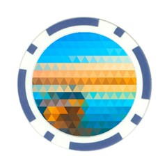 Mosaic  Poker Chip Card Guard (10 pack) from ArtsNow.com Back