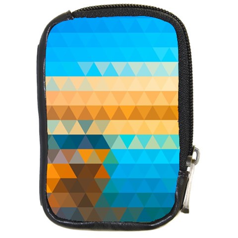 Mosaic  Compact Camera Leather Case from ArtsNow.com Front