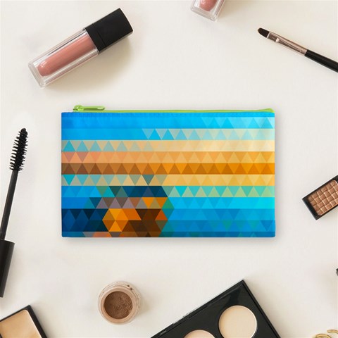 Mosaic  Cosmetic Bag (Small) from ArtsNow.com Front
