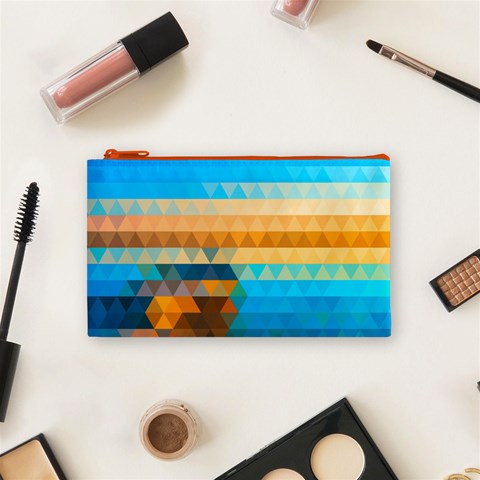 Mosaic  Cosmetic Bag (Small) from ArtsNow.com Front